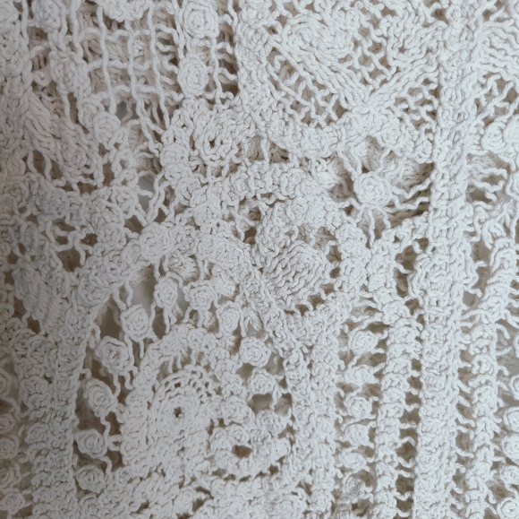 NWT Universal Thread Crochet Knit French Sleeve Ruffle Collar Cardigan, L - Picture 10 of 12